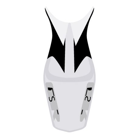 housse de selle bagster SUZUKI GSR600 2007 GRIS CLAIR/NOIR/GRIS CLAIR/LETTRES ARGENT