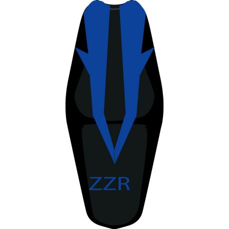 housse de selle bagster KAWASAKI ZZR1400 2006 BALTIQUE/NOIR/LETTRES BALTIQUE