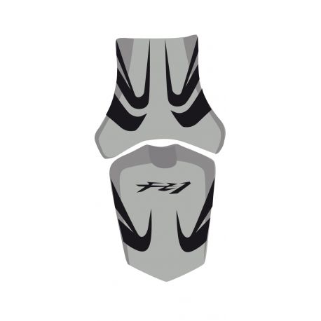 housse de selle bagster YAMAHA FZ1 2008 GRIS CLAIR/NOIR/LETTRES NOIRES