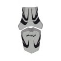 housse de selle bagster YAMAHA FZ1 2008 GRIS CLAIR/NOIR/LETTRES NOIRES