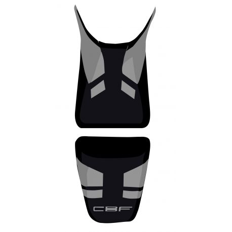 housse de selle bagster HONDA CBF1000 2006-2009 NOIR/NUBUCK/LETTRES GRISES CLAIRES