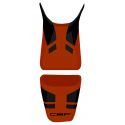 housse de selle bagster HONDA CBF1000 2007-2009 ROUGE FONCE/NOIR/LETTRES NOIRES