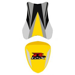 housse de selle bagster SUZUKI GSXR1000 2007 SURF/NOIR/GRIS/LETTRES ROUGES
