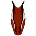 housse de selle bagster HONDA 600 HORNET 2007 ROUGE FONCE/NOIR/GREGE/LETTRES NOIRES