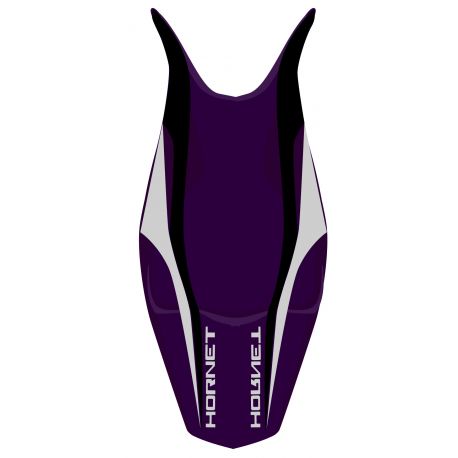 housse de selle bagster HONDA 600 HORNET 2007 BALTIQUE/NOIR/GREGE/LETTRES ARGENT