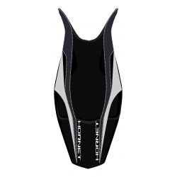 housse de selle bagster HONDA 600 HORNET 2008-2009 NOIR/NOIR MAT/GRIS CLAIR/LETTRES BLANCHES