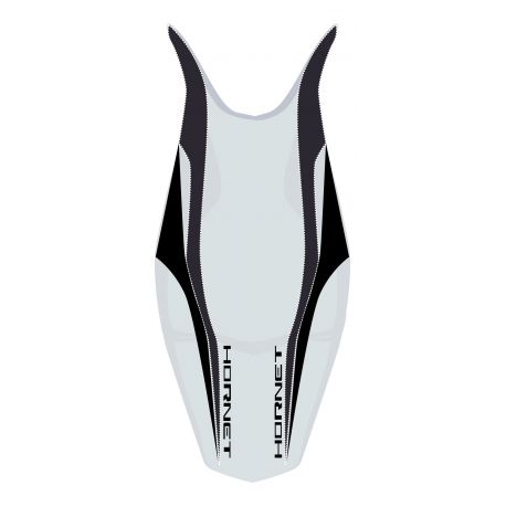 housse de selle bagster HONDA 600 HORNET 2008-2009 GRIS CLAIR/NOIR MAT/LETTRES NOIRES