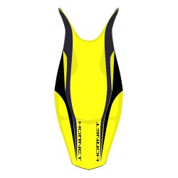 housse de selle bagster HONDA 600 HORNET 2008 SAFRAN/NOIR MAT/LETTRES NOIRES