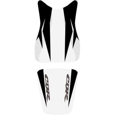 housse de selle bagster HONDA CBR600RR 2007 BLANC/NOIR/LETTRES ANTHRACITES housse de selle bagster HONDA CBR600RR 2007 BLANC/NOIR/LETTRES ANTHRACITES