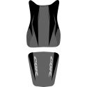 housse de selle bagster HONDA CBR600RR 2007 NOIR/NOIR MAT/LETTRES ANTHRACITES