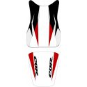 housse de selle bagster HONDA CBR600RR 2008 BLANC/NOIR/ROUGE/LETTRES NOIRES