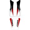 housse de selle bagster HONDA CBR600RR 2008 BLANC/NOIR/ROUGE/LETTRES NOIRES 0