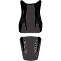 housse de selle bagster HONDA CBR600RR 2008-2011 NOIR/NOIR MAT/LETTRES BLANCHES