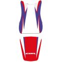 housse de selle bagster HONDA CBR600RR 2010-2011 ROUGE/BLEU/NOIR/LETTRES BLANC ET ROUGE