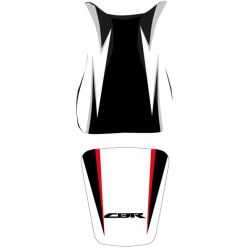 housse de selle bagster HONDA CBR600RR 2010 NOIR/BLANC/LETTRES NOIRES