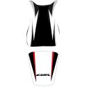 housse de selle bagster HONDA CBR600RR 2010 NOIR/BLANC/LETTRES NOIRES