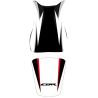 housse de selle bagster HONDA CBR600RR 2010 NOIR/BLANC/LETTRES NOIRES 0
