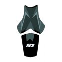 housse de selle bagster YAMAHA YZF-R1 2007 NOIR/NOIR MAT/NUBUCK ANTHRACITE/LETTRES ARGENT