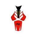 housse de selle bagster YAMAHA YZF-R1 2008 BLANC/ROUGE/NOIR/LETTRES NOIR