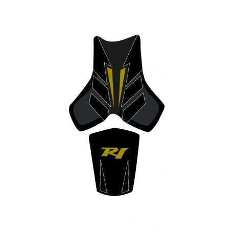 housse de selle bagster YAMAHA YZF-R1 2008 NOIR/NOIR MAT/LETTRES OR
