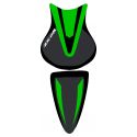 housse de selle bagster KAWASAKI ZX6R 2008 VERT/NOIR/LETTRES BLANCHES