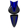housse de selle bagster KAWASAKI ZX6R 2008 AZUR NACRE/NOIR/LETTRES BLANCHES 0
