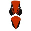 housse de selle bagster KAWASAKI Z1000 2007 ORANGE/NOIR/LETTRES ORANGE ET BLANCHES