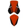 housse de selle bagster KAWASAKI Z1000 2007 ORANGE/NOIR/LETTRES ORANGE ET BLANCHES 0