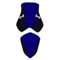 housse de selle bagster KAWASAKI Z1000 2007 BLEU MARINE/NOIR/LETTRES MARINES ET BLANCHES