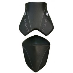 housse de selle bagster KAWASAKI Z1000 2007-2009 NOIR/NOIR MAT/LETTRES ANTHRACITES ET BLANCHES