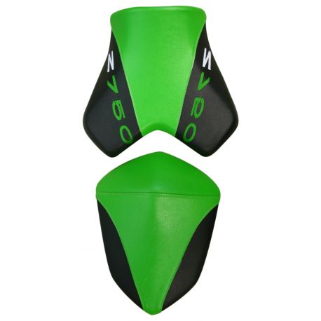 housse de selle bagster KAWASAKI Z750 2007 VERT NACRE/NOIR/LETTRES VERTES
