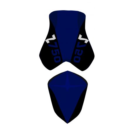 housse de selle bagster KAWASAKI Z750 2008 MARINE/NOIR/LETTRES MARINE