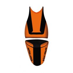 housse de selle bagster KAWASAKI 650 VERSYS 2009 NOIR/ORANGE/LETTRES NOIRES