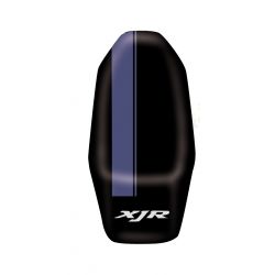 housse de selle bagster YAMAHA XJR1300 2009-2011 NOIR/BANDE BLEU FONCE/LETTRES GRISES