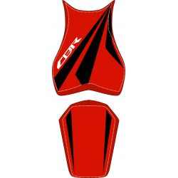housse de selle bagster HONDA CBR1000RR 2008-2009 ROUGE/NOIR/LETTRES BLANCHES