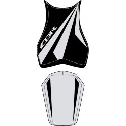 housse de selle bagster HONDA CBR1000RR 2008-2011 NOIR/GRIS/LETTRES GRISES CLAIRES