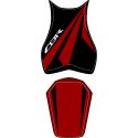 housse de selle bagster HONDA CBR1000RR 2008 BORDEAUX CLAIR/NOIR/LETTRES GRISES CLAIRES