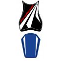 housse de selle bagster HONDA CBR1000RR 2009 NOIR/BLANC/LETTRES ROUGES