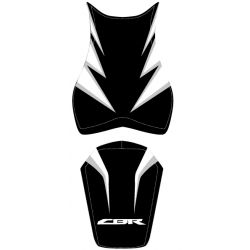 housse de selle bagster HONDA CBR1000RR 2010 NOIR/BLANC/LETTRES BLANCHES