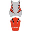 housse de selle bagster HONDA CBR1000RR 2010-2011 GRIS CLAIR/ORANGE/NOIR/LETTRES GRISES