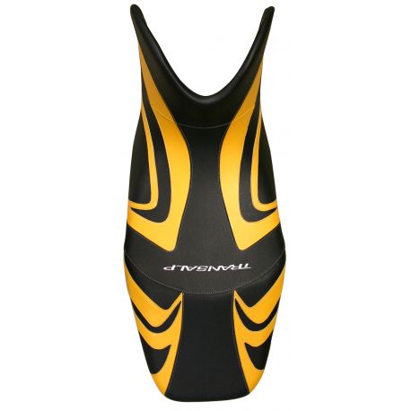 housse de selle bagster HONDA 700 TRANSALP 2008-2011 2008-2009 NOIR/SAFRAN/LETTRES BLANCHES