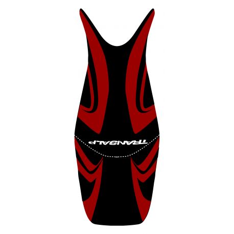 housse de selle bagster HONDA 700 TRANSALP 2008-2009 NOIR/BORDEAUX/LETTRES BLANCHES