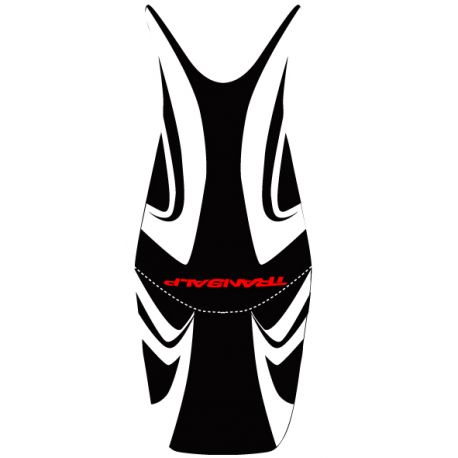 housse de selle bagster HONDA 700 TRANSALP 2010-2011 NOIR/BLANC/LETTRES ROUGES