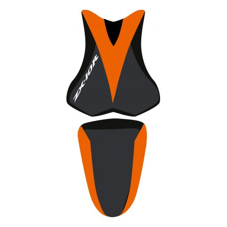 housse de selle bagster KAWASAKI ZX10R 2008 NOIR/NOIR MAT/LETTRES BLANCHES