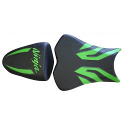 housse de selle bagster KAWASAKI ZX6R 2009-2010 VERT/NOIR/LETTRES VERTES