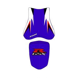 housse de selle bagster SUZUKI GSXR750 2008 BLEU/BLANC/ROUGE