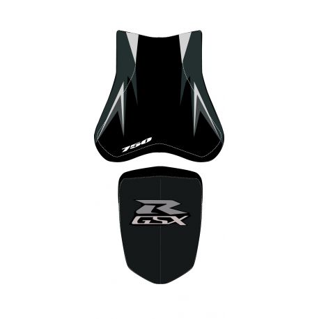 housse de selle bagster SUZUKI GSXR750 2008 NOIR/NOIR MAT/GRIS