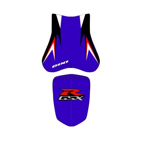 housse de selle bagster SUZUKI GSXR600 2008 BLEU/BLANC/ROUGE