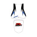 housse de selle bagster SUZUKI GSXR600 2008 BLANC/NOIR/GRIS