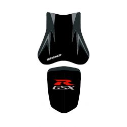 housse de selle bagster SUZUKI GSXR600 2008 NOIR/NOIR MAT/ANTHRACITE/GRIS CLAIR/LETTRES GRISES
